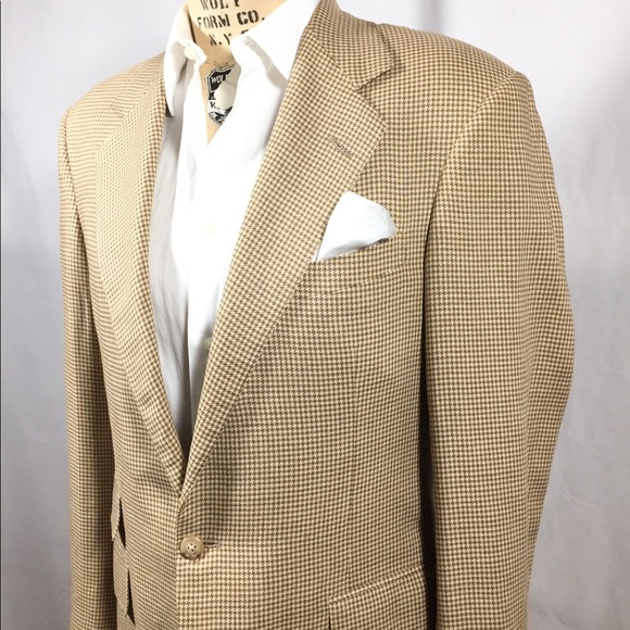 polo ralph lauren houndstooth tweed blazer